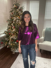 Load image into Gallery viewer, Oversized Metallic Top - Spicy Chic Boutique