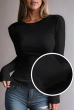 Load image into Gallery viewer, Fleece Lined Slim Fit Basic Top - Spicy Chic Boutique