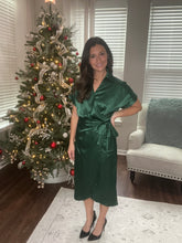 Load image into Gallery viewer, Holiday Satin Dress - Spicy Chic Boutique