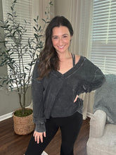 Load image into Gallery viewer, Deep V Oversized Pullover & Bra Set - Spicy Chic Boutique