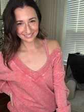 Load image into Gallery viewer, Deep V Oversized Pullover & Bra Set - Spicy Chic Boutique