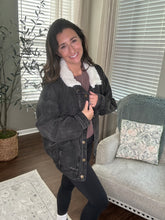 Load image into Gallery viewer, Fiona Sherpa Collar Denim Jacket - Spicy Chic Boutique