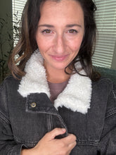 Load image into Gallery viewer, Fiona Sherpa Collar Denim Jacket - Spicy Chic Boutique