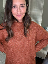 Load image into Gallery viewer, Cable Knit Sweater Dress - Spicy Chic Boutique