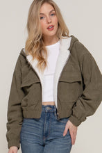 Load image into Gallery viewer, Corduroy Zip Up Hoodie - Spicy Chic Boutique