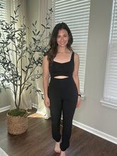 Load image into Gallery viewer, Black Cut-Out Active Jumpsuit - Spicy Chic Boutique