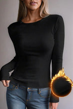 Load image into Gallery viewer, Fleece Lined Slim Fit Basic Top - Spicy Chic Boutique