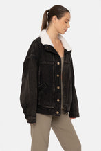 Load image into Gallery viewer, Fiona Sherpa Collar Denim Jacket - Spicy Chic Boutique