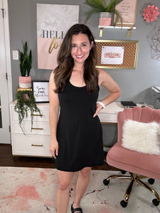 Black Tennis Romper Dress - Spicy Chic Boutique