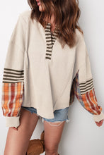 Load image into Gallery viewer, Waffle Patchwork Pullover