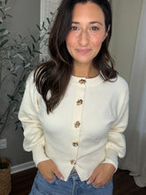 Load image into Gallery viewer, Gilded Charm Cardigan Sweater