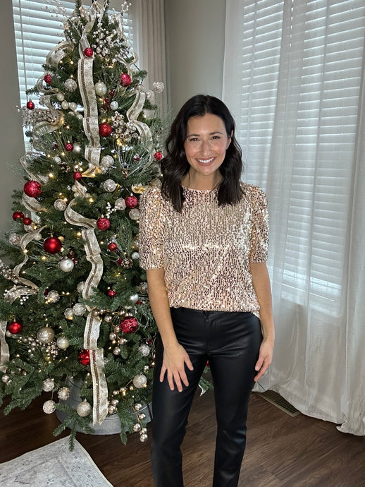 Glam Night Sequin Top