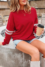 Load image into Gallery viewer, PREORDER: Oversized Varsity Pullover (color options) - Spicy Chic Boutique