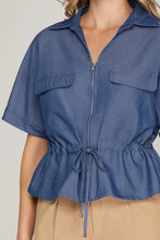 Load image into Gallery viewer, Chambray All Day Top - Spicy Chic Boutique