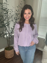 Load image into Gallery viewer, Lovely Lilac Sweatshirt - Spicy Chic Boutique