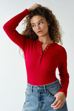Load image into Gallery viewer, Basic Henley Slim Fit Tops (color options)