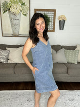 Load image into Gallery viewer, V-Neck Denim Dress - Spicy Chic Boutique
