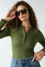 Load image into Gallery viewer, Basic Henley Slim Fit Tops (color options)