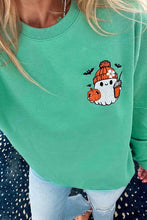 Load image into Gallery viewer, PREORDER: Green Embroidered Ghost Sweatshirt