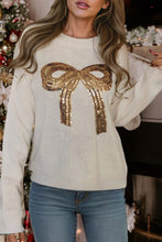 Load image into Gallery viewer, Sequin Bow Sweater