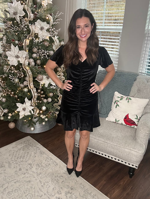 Black Velvet Dress - Spicy Chic Boutique