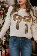 Load image into Gallery viewer, Sequin Bow Sweater