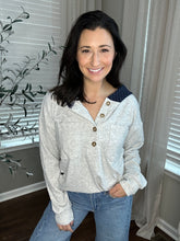 Load image into Gallery viewer, LuxeTouch Contrast Hoodie - Spicy Chic Boutique