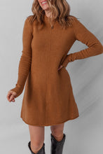 Load image into Gallery viewer, Brown Sweater Dress