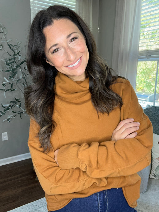 Amber Glow Turtleneck