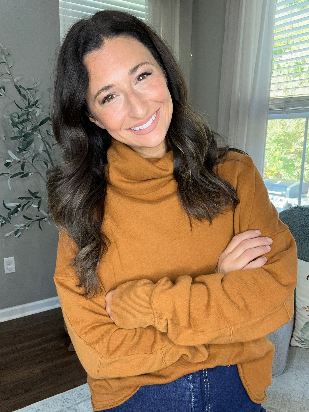 Amber Glow Turtleneck