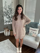 Load image into Gallery viewer, Cable Knit Sweater Dress