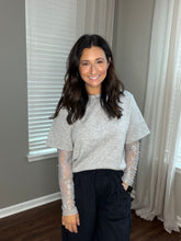 Load image into Gallery viewer, Lace Sleeve Top