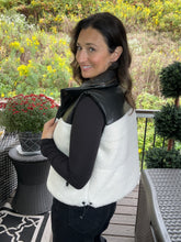 Load image into Gallery viewer, Reversible Faux Leather Vest