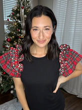 Load image into Gallery viewer, Pearl &amp; Plaid Holiday Top