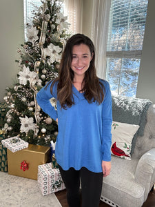 Beautiful Cobalt Sweater - Spicy Chic Boutique