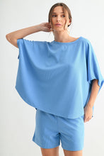 Load image into Gallery viewer, Skies are Blue Dolman Top - Spicy Chic Boutique