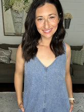Load image into Gallery viewer, V-Neck Denim Dress - Spicy Chic Boutique