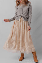 Load image into Gallery viewer, Floral Lace Maxi Skirt