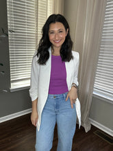 Load image into Gallery viewer, Purple Ribbed Cropped Tank - Spicy Chic Boutique
