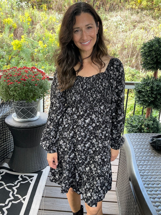Moonlit Floral Dress
