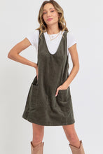 Load image into Gallery viewer, Casual Corduroy Overall Dress
