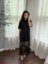 Load image into Gallery viewer, Lace Trim T-Shirt Dress - Spicy Chic Boutique