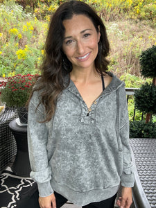 Sleek Mineral Wash Pullover