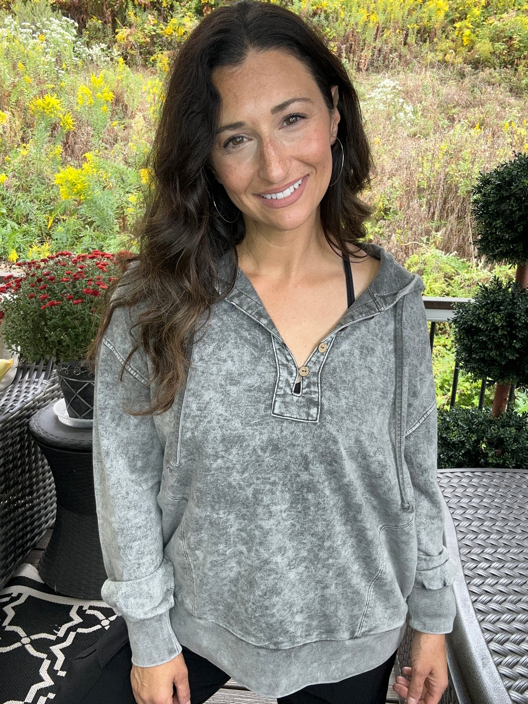 Sleek Mineral Wash Pullover