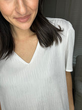 Load image into Gallery viewer, White Crinkle Blouse - Spicy Chic Boutique