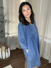 Load image into Gallery viewer, Feast Your Eyes On It Denim Dress