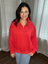 Load image into Gallery viewer, Cozy Heartbreaker Quarter Zip - Spicy Chic Boutique
