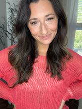 Load image into Gallery viewer, Paprika Crochet Knit Sweater