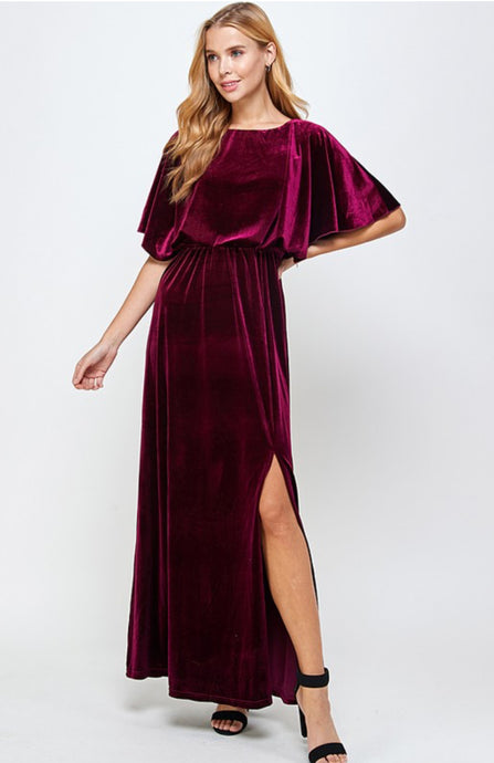 Velvet Maxi Dress - Spicy Chic Boutique