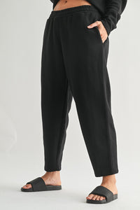 Cotton Fleece Wide Leg Lounge Pants - Spicy Chic Boutique